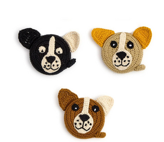 Playful Puppy Hand-Crocheted Measuring Tape