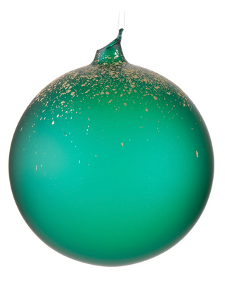 Jim Marvin Transparent Glass Ball - Emerald