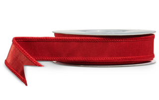 RED WIRED RIBBON - 1x10Y