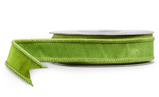 GREEN WIRED RIBBON - 1x10Y