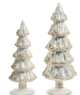 EMBELLISHED PEARLIZED TREES