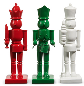 RED, WHITE AND GREEN NUTCRACKER