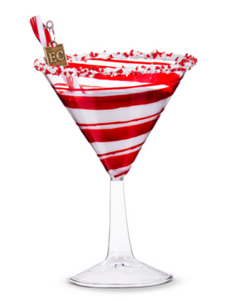 PEPPERMINT CHRISTMAS COCKTAIL ORNAMENT