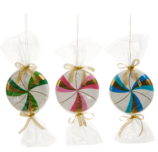 Multicolor Peppermint Candy Ornament