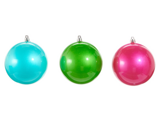 BRIGHT PEARLESCENT BALL ORNAMENT