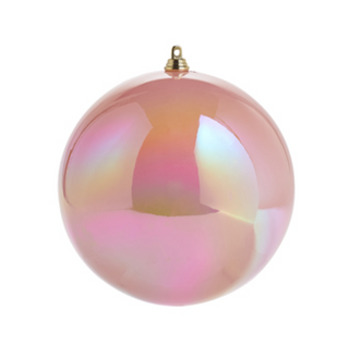 IRIDESCENT PINK BALL ORNAMENT