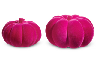 FLOCKED PUMPKINS