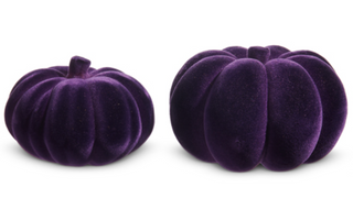 FLOCKED PUMPKINS