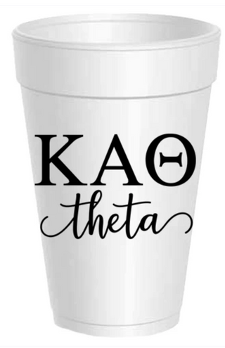 Kappa Alpha Theta Styrofoam Cup