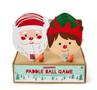 Santa & Elf Paddle Ball Game