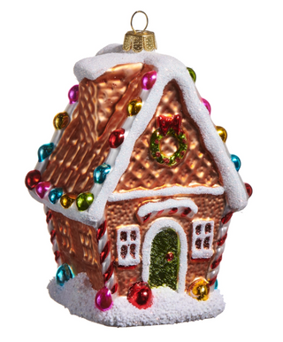 Brown Gingerbread House Ornament