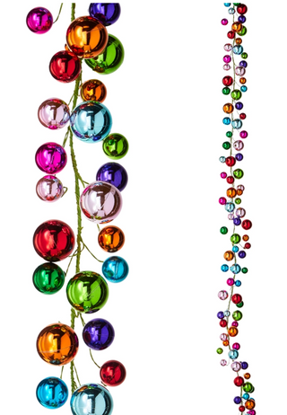 Multicolor Ball Garland - 6'