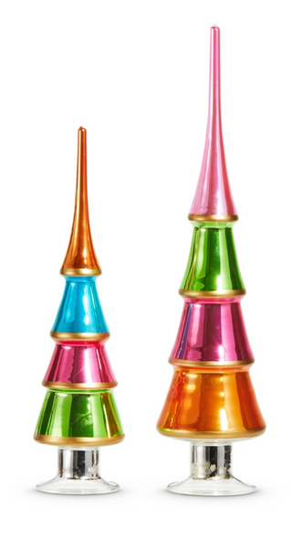 Shiny Color Block Trees