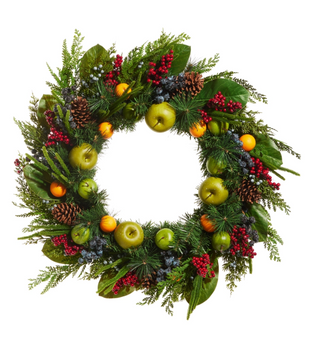 33" Mixed Fruit Wreath