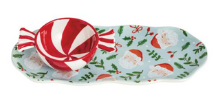Santa Tidbit Tray