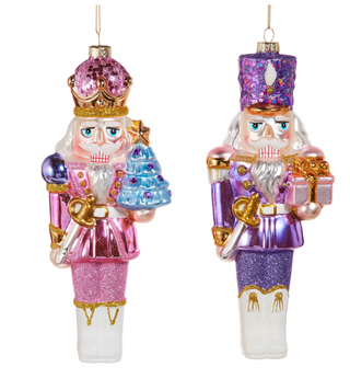 Pink Purple Nutcracker Ornament