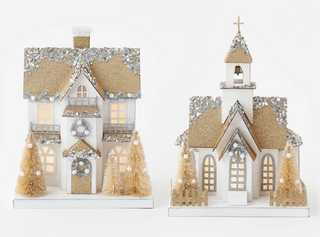 Lit Church and House