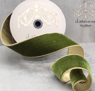 Lush Velvet with Gold Backing - Forest Green- 2 sizes