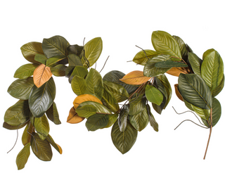 6' Artificial Green Magnolia Garland