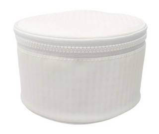 TRVL - Roundup Gingham White Jewelry Case