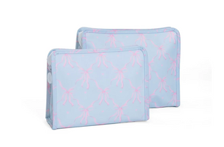 TRVL - Roadie Eloise Bow Zipper Pouch - Multiple Sizes