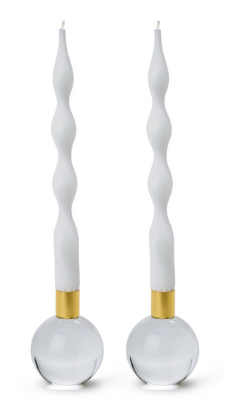 Color Pop Clear Taper Candlestick Candleholder
