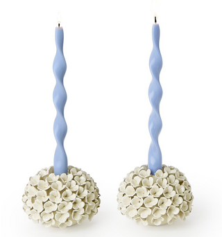 Hydrangea Flower Bud Vases / Taper Candle Holder - Sold Individually