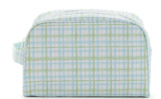 TRVL STOWAWAY Toiletry Bag Classic Plaid Green