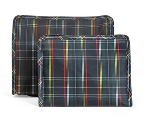 TRVL ROADIE LARGE Zip Pouch - CAMBRIDGE PLAID - various sizes