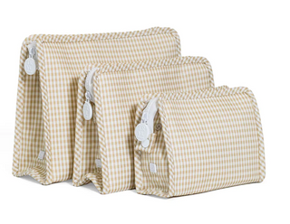TRVL Khaki Gingham Roadie - Small
