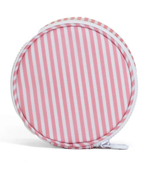 TRVL JEWEL ROUND CASE - PIMLICO STRIPE DUSTY ROSE