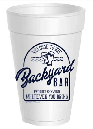 Backyard Bar Styrofoam Cups