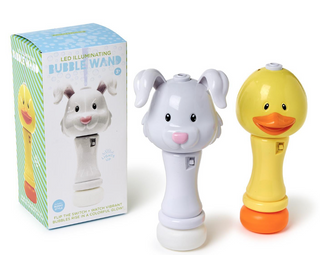 Spring Bubbles LED Illuminating Bubble Wand Blower