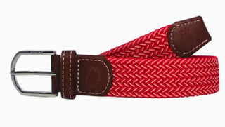 The Crimson Woven Elastic Stretch Belt