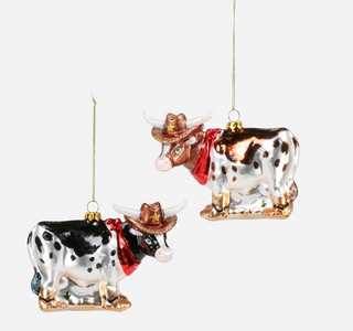 Cowboy Steer Ornament