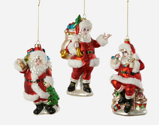 Fur Trim Santa Ornament