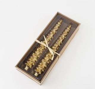Gold Leaf Tree Taper Candles