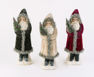 Velvet Belsnickle Santa - 12.5 in