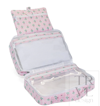 TRVL - Hanging Toiletry Bag - PETITE FLEUR PINK