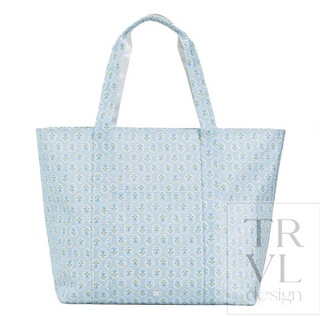 TRVL - XL Jumbo PETITE FLEUR BLUE Tote