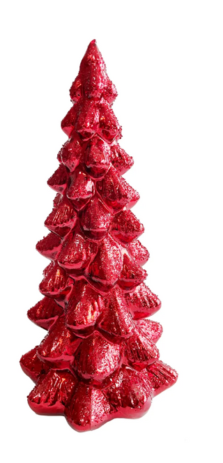 Jim Marvin Red Glass Tree 8"