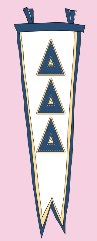 Sorority Heritage Pennant Flag