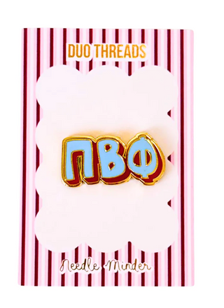 Sorority Bubble Letter Needle Minder