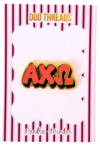 Sorority Bubble Letter Needle Minder