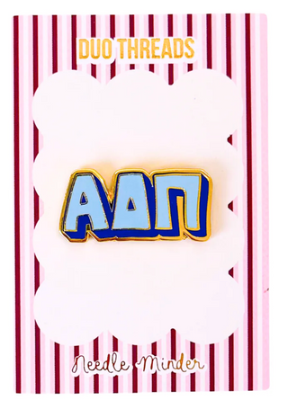 Sorority Bubble Letter Needle Minder