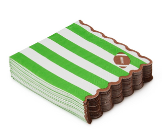 Game Day Scalloped Paper Napkin