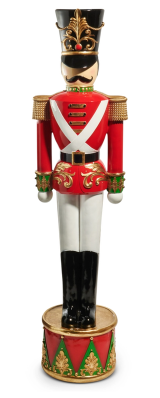 a red and white nutcracker