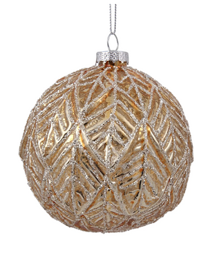 a gold and silver ornament