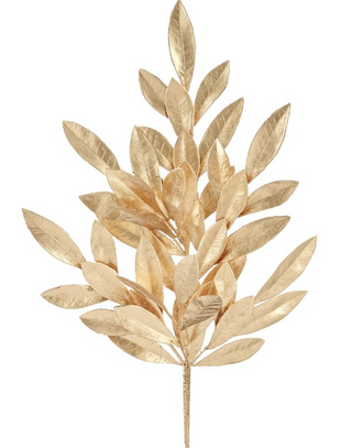 Gold Bay Leaf Spray