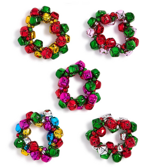 a group of colorful bells